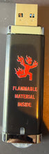 FLAMMABLE/SLIPPERY 32GB USB
