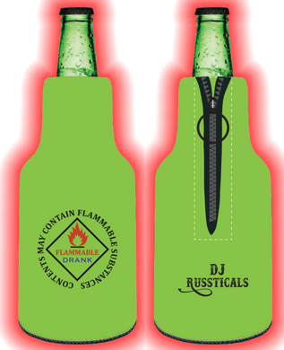 DJ Russticals Beer KOOZIE
